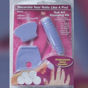 Salon Express ~ Nail Art Stamping Kit ~ As Seen On TV ~ New